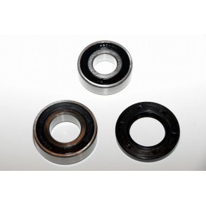 Hjul lejest med 2 stk. dobbeltlukkede kuglelejer. DIN 6204-6205