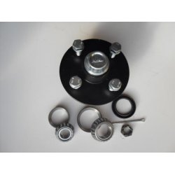 Hjul Nav til 750 kg AL-KO Lbeaksel 4/100 med klm rullelejer. Lev. komplet med alt