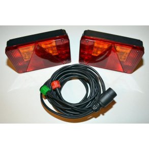 Radex Komplet lygte st, model 5900 m. 2 x 7 m kabler, 7 P stik til bil